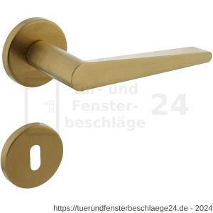 Intersteel Living 0465 Türdrücker Tiga mit Rosette 49x7 mm mit BB-Rosetten Messing matt Titan PVD - D26010598 - afbeelding 1