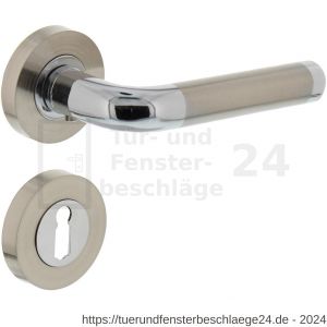 Intersteel Living 1683 Türdrücker Agatha auf Rosette 52x10 mm mit BB-Rosetten Chrom-Nickel matt - D26004846 - afbeelding 1