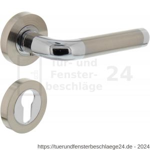 Intersteel Living 1683 Türdrücker Agatha auf Rosette 52x10 mm mit PZ-Rosetten Chrom-Nickel matt - D26004847 - afbeelding 1