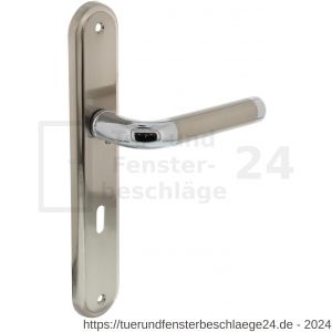 Intersteel Living 1683 Türdrücker Agatha auf Schild 242x43x10 mm BB 72 mm Chrom/Nickel matt - D26004855 - afbeelding 1