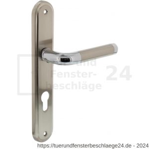 Intersteel Living 1683 Türdrücker Agatha auf Schild 242x43x10 mm PZ 72 mm Chrom/Nickel matt - D26004858 - afbeelding 1