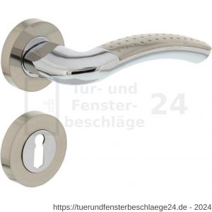 Intersteel Living 1688 Türdrücker Sharon auf Rosette 52x10 mm mit BB-Rosetten Chrom-Nickel matt - D26004899 - afbeelding 1