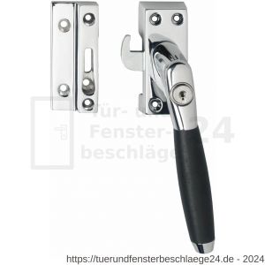 Intersteel Living 6616 Fensterverriegelung abschließbar SKG* rechts Ton 400 Chrom-Ebenholz - D26003807 - afbeelding 1