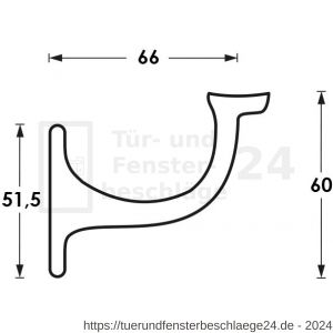 Intersteel Living 7245 Handlaufhalter runde Auflage mit Schraublöchern Nickel - D26003981 - afbeelding 3