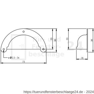 Intersteel Living 8810 Griffmuschel 73 mm Nickel - D26007838 - afbeelding 2