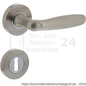 Intersteel Living 1692 Türdrücker Bjorn auf Rosette 52x10 mm mit BB-Rosetten Chrom-Nickel matt - D26005102 - afbeelding 1