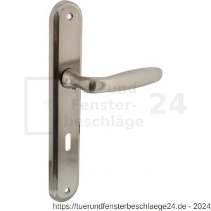 Intersteel Living 1692 Türdrücker Bjorn auf Schild 242x43x10 mm BB 72 mm Chrom-Nickel matt - D26008103 - afbeelding 1