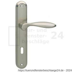 Intersteel Living 1695 Türdrücker George auf Schild 242x43x10 mm BB 72 mm Chrom-Nickel matt - D26005120 - afbeelding 1