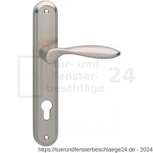 Intersteel Living 1695 Türdrücker George auf Schild 242x43x10 mm PZ 72 mm Chrom-Nickel matt - D26005122 - afbeelding 1