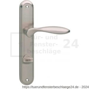 Intersteel Living 1695 Türdrücker George auf Schild 242x43x10 mm mit Bad-WC 78 mm und 8 mm stift Chrom-Nickel matt - D26005124 - afbeelding 1