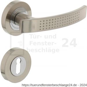 Intersteel Living 1696 Türdrücker William auf Rosette 52x10 mm mit BB-Rosetten Chrom-Nickel matt - D26005125 - afbeelding 1