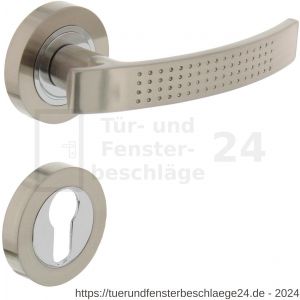 Intersteel Living 1696 Türdrücker William auf Rosette 52x10 mm mit PZ-Rosetten Chrom-Nickel matt - D26005126 - afbeelding 1