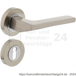 Intersteel Living 1705 Türdrücker Ben auf Rosette 52x10 mm mit BB-Rosetten Chrom-Nickel matt - D26005148 - afbeelding 1