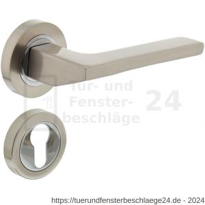 Intersteel Living 1705 Türdrücker Ben auf Rosette 52x10 mm mit PZ-Rosetten Chrom-Nickel matt - D26008109 - afbeelding 1