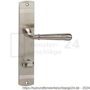 Intersteel Living 1705 Türdrücker Helena auf Schild 235x45x8 mm mit Bad-WC 78 mm und 8 mm stift Nickel matt - D26005155 - afbeelding 1