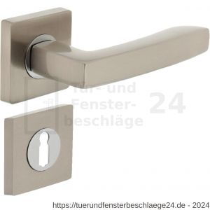 Intersteel Living 1714 Türdrücker Dean auf Rosette 55x55x10 mm mit BB-Rosetten Chrom-Nickel matt - D26005159 - afbeelding 1