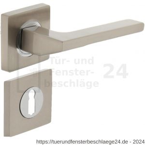 Intersteel Living 1715 Türdrücker Ben auf Rosette 55x55x10 mm mit BB-Rosetten Chrom-Nickel matt - D26005167 - afbeelding 1