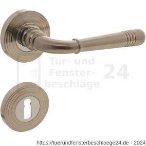 Intersteel Living 1725 Türdrücker Helena auf Rosette 55x10 mm mit BB-Rosetten Nickel matt - D26001778 - afbeelding 1