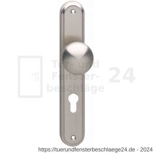 Intersteel Living 2126 Knopf auf Schild mit Profilzylinder-Lochung 72 mm Nickel matt - D26005176 - afbeelding 1