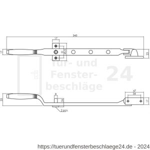 Intersteel Living 5614 Fensteraussteller Ton mit Stellstifte Nickel matt-Ebenholz - D26008131 - afbeelding 2