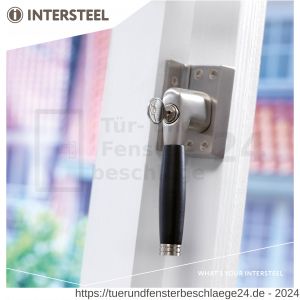 Intersteel Living 6616 Fensterverriegelung abschließbar rechts Ton 222 Nickel matt-Ebenholz - D26003827 - afbeelding 3