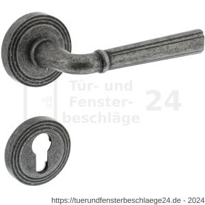 Intersteel Living 1735 Türdrücker Bellevue auf Rosette 55x10 mm mit PZ-Rosetten Altgrau - D26008149 - afbeelding 1