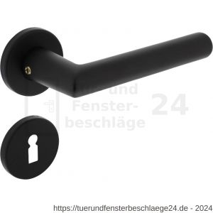 Intersteel Living 0055 Türdrücker Broome auf Rosette 50x7 mm mit BB-Rosetten Schwarz - D26009116 - afbeelding 1