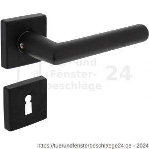 Intersteel Living 0058 Türdrücker Broome auf Rosette 50x50x10 mm mit BB-Rosetten Schwarz - D26009128 - afbeelding 1