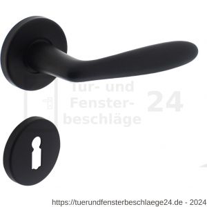 Intersteel Living 0200 Türdrücker Phobos auf Rosette 49x7 mm mit BB-Rosetten Schwarz - D26008177 - afbeelding 1