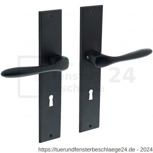 Intersteel Living 0211 Türdrücker Banaan auf schild 236x44x5 mm BB 72 mm Schwarz - D26009149 - afbeelding 1