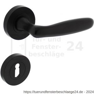 Intersteel Essentials 1692 Türdrücker Bjorn auf Rosette 52x10 mm mit BB-Rosetten schwarz - D26010254 - afbeelding 1