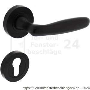 Intersteel Essentials 1692 Türdrücker Bjorn auf Rosette 52x10 mm mit PZ-Rosetten schwarz - D26010255 - afbeelding 1