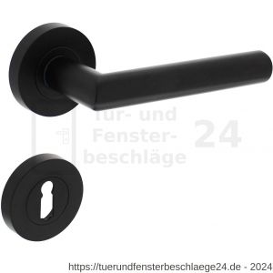 Intersteel Living 1693 Türdrücker Bastian auf Rosette 52x10 mm mit BB-Rosetten Schwarz - D26008236 - afbeelding 1