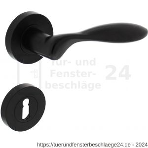 Intersteel Living 1695 Türdrücker George auf Rosette 52x10 mm mit BB-Rosetten Schwarz - D26008244 - afbeelding 1