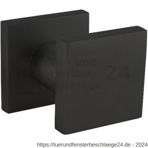 Intersteel Living 3929 Haustürknopf eckig 58x58 mm einseitige Montage Aluminium schwarz - D26009940 - afbeelding 1