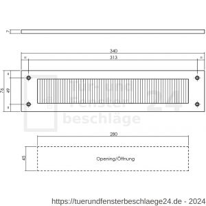 Intersteel Living 4015 Zugluftstopper Rechteckig Schwarz - D26008307 - afbeelding 2