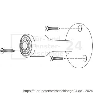 Intersteel Living 4420 Türstopper Wandmontage Schwarz - D26000980 - afbeelding 4