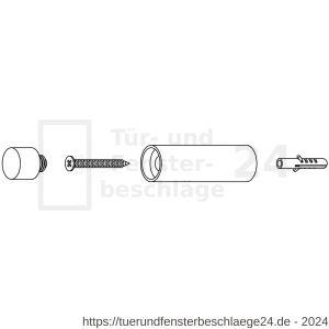 Intersteel Living 4421 Türstopper 22x80 mm Wandmontage Schwarz - D26009198 - afbeelding 3