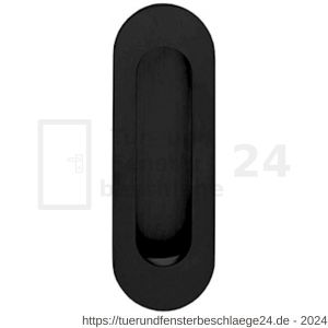 Intersteel Living 4476 Griffmuschel oval 120x40 mm Edelstahl-Schwarz - D26008309 - afbeelding 1