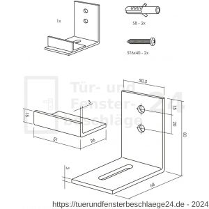 Intersteel Living 4501 Einstellbare Türführung für Schiebetür Schwarz - D26008321 - afbeelding 2