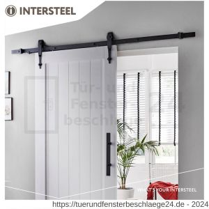 Intersteel Living 4501 Schiebetürsystem 200 cm Classic Schwarz - D26008328 - afbeelding 1