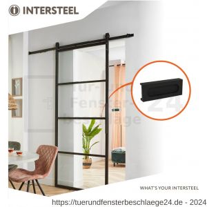 Intersteel Living 4501 Schiebetürmuschel für DIY-Schiebetür Cubo 100x35 mm Schwarz - D26009954 - afbeelding 3