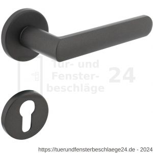 Intersteel Living 0464 Türdrücker Sora mit Rosette 49x7 mm mit PZ-Rosetten grau - D26010666 - afbeelding 1