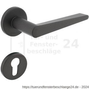 Intersteel Living 0465 Türdrücker Tiga mit Rosette 49x7 mm mit PZ-Rosetten grau - D26010669 - afbeelding 1