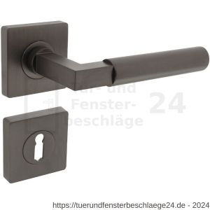 Intersteel Living 1741 Türdrücker Bau-Stil auf Rosette 55x55x10 mm mit BB Rosetten anthrazitgrau - D26010393 - afbeelding 1