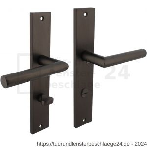 Intersteel Living 1743 Türdrücker Bastian auf Schild 245x45 mm Bad-WC 78 mm mit 7 mm Stift anthrazitgrau - D26010422 - afbeelding 1