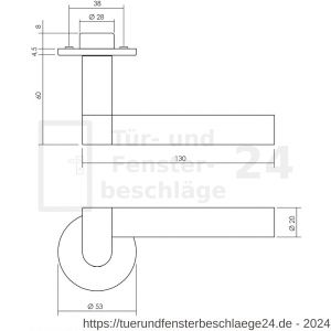 Intersteel Exclusives 0732 Türdrücker Erik Munnikhof Dock Black Edelstahl gebürstet - D26008436 - afbeelding 3