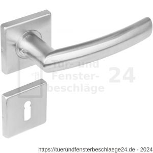 Intersteel Living 1248 Türdrücker Blok auf Rosette 53x53x8 mm EN 1906/4 mit BB-Rosetten Edelstahl gebürstet - D26000528 - afbeelding 1