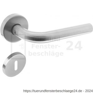 Intersteel Essentials 1952 Türdrücker Recht auf Rosette 50x10 mm mit BB-Rosetten Edelstahl gebürstet - D26005809 - afbeelding 1