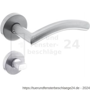 Intersteel Living 1954 Türdrücker Lisa 90 Grad Rosette 50x10 mm mit Bad-WC 8 mm Edelstahl gebürstet - D26005825 - afbeelding 1